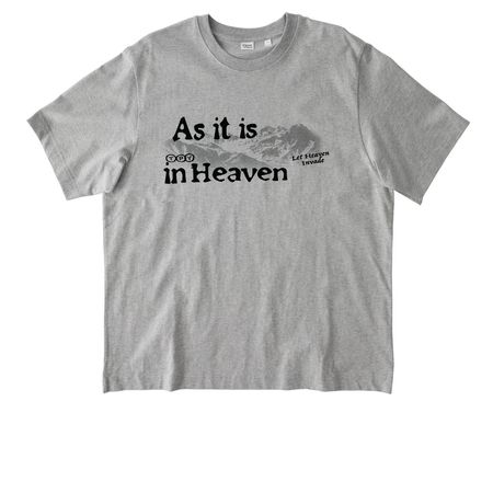 As in Heaven, a Heather Grey Stanley/Stella Unisex Freestyler Heavyweight Tee