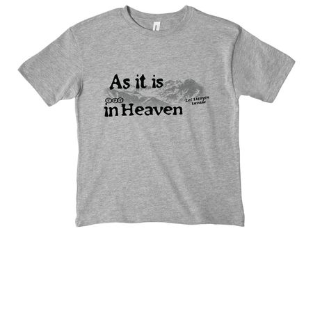 As in Heaven, a Athletic Heather Youth Heavyweight Tee