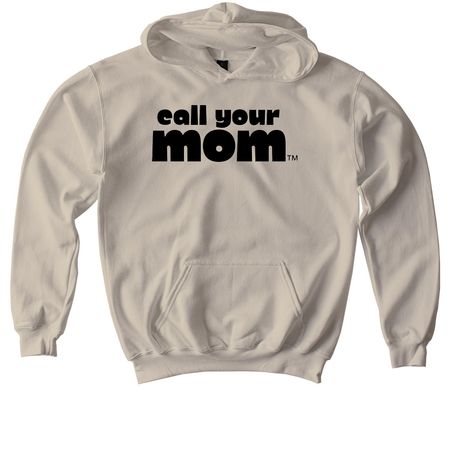 call your mom?, a Sand Softstyle Youth Pullover Hoodie