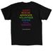 Limited Edition Pride Merch, a Black Classic Unisex Tee (back-view)