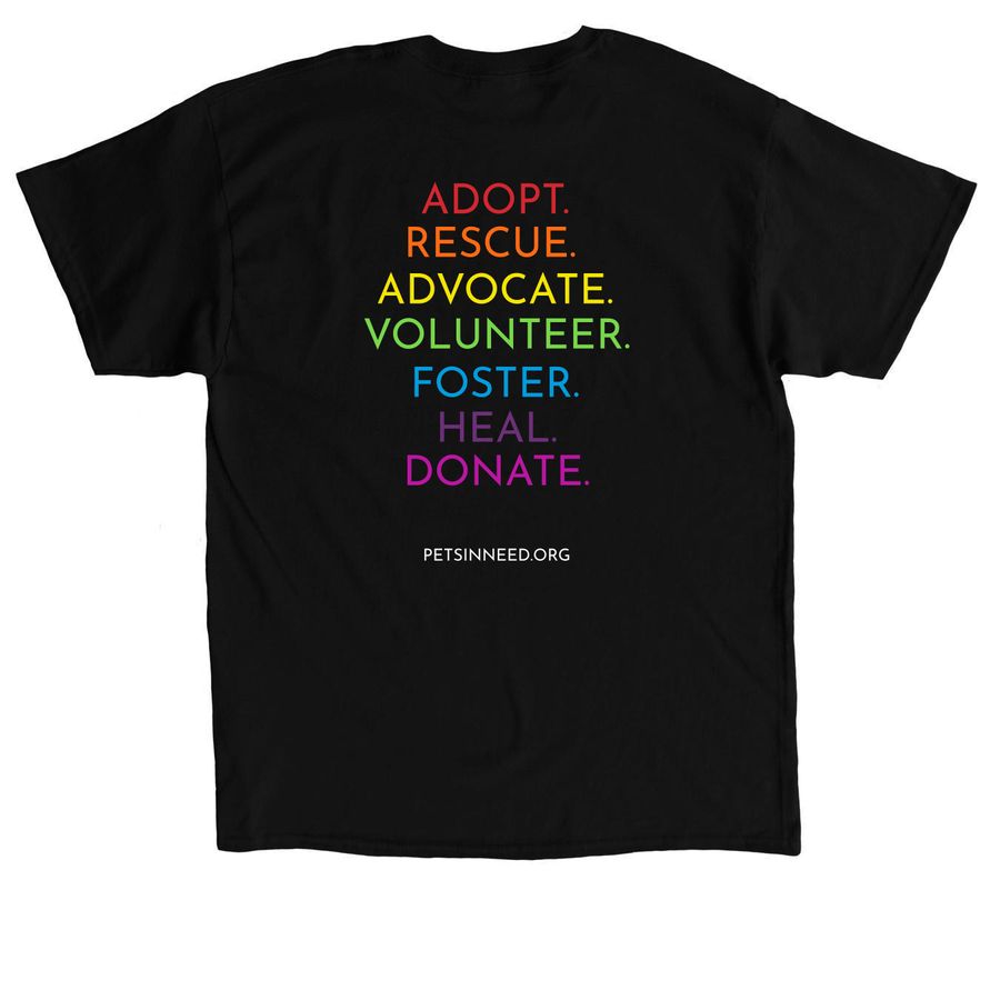Limited Edition Pride Merch, a Black Classic Unisex Tee (back-view)