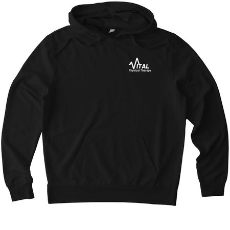 Vital PT, a Deep Black Allmade Organic French Terry Pullover Hoodie