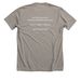 Help Native Birds of Prey Fly Home, a Heather Stone Premium Unisex Tee (back-view)