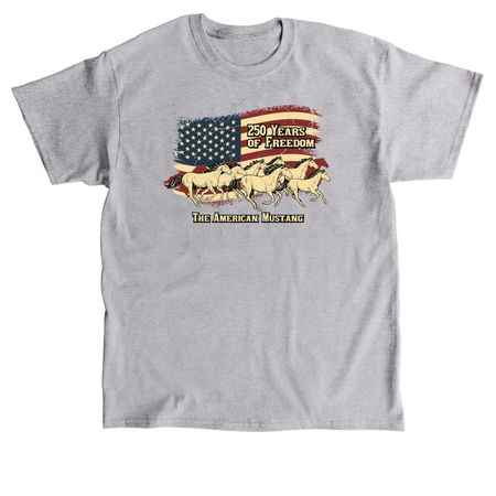 250 Years of Freedom (Light Colors), a Sport Grey Classic Unisex Tee
