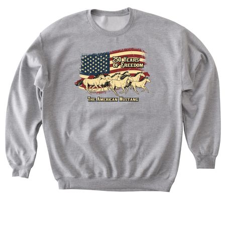 250 Years of Freedom (Light Colors), a Sport Grey Softstyle Crewneck Sweatshirt