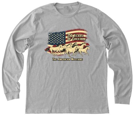 250 Years of Freedom (Light Colors), a Athletic Heather Premium Long Sleeve Tee