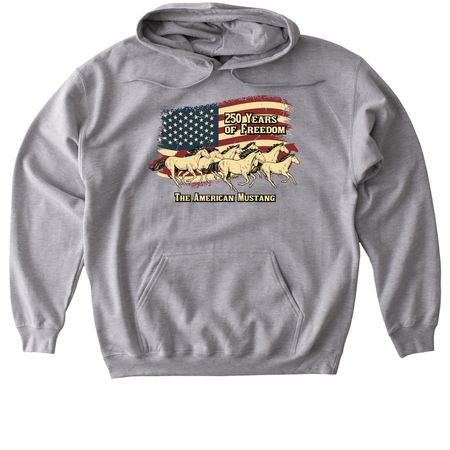 250 Years of Freedom (Light Colors), a Sport Grey Gildan Softstyle Pullover Hoodie