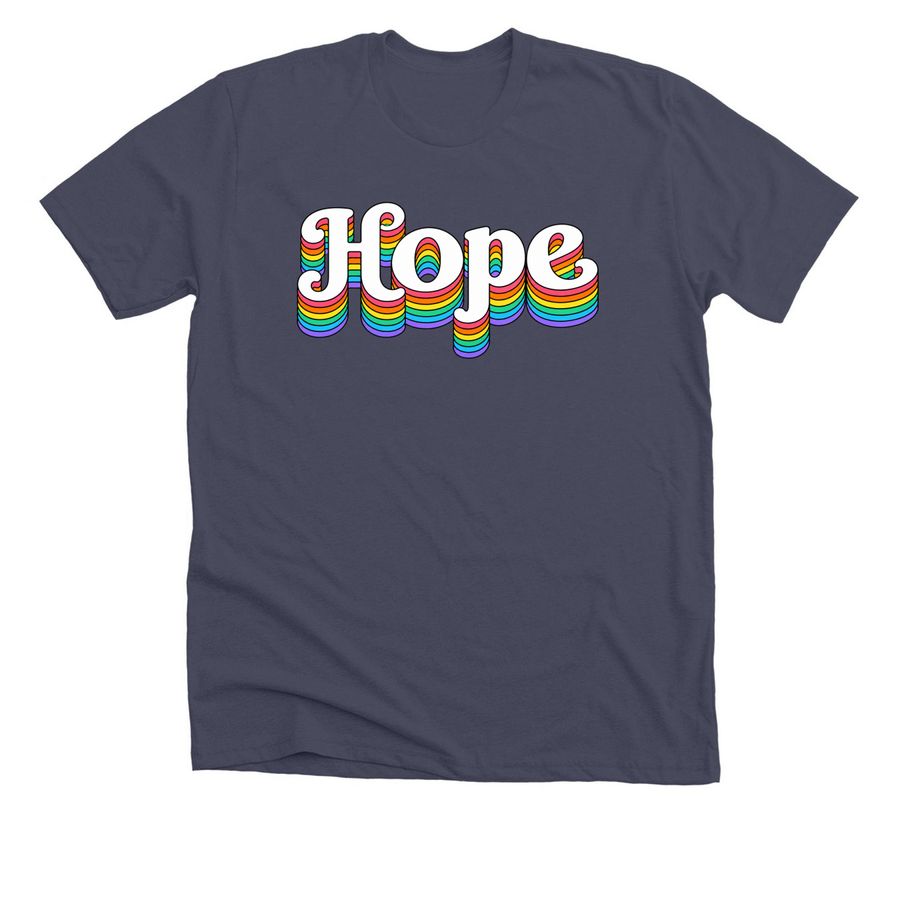 Hope at LRD, a Heather Midnight Navy Premium Unisex Tee