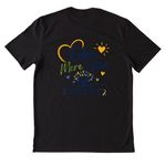 DS ACT Step Up For Down Syndrome, a Deep Black Allmade Heavyweight Recycled Cotton Tee (back-view)