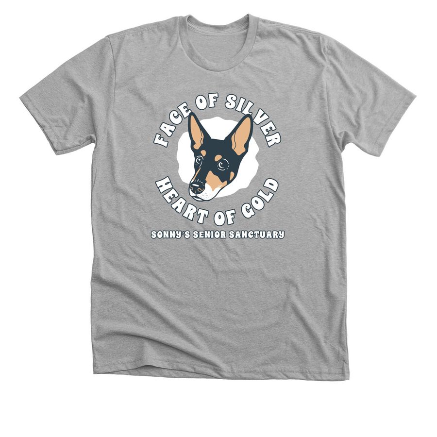 For the love of senior animals, a Athletic Heather Premium Unisex Tee