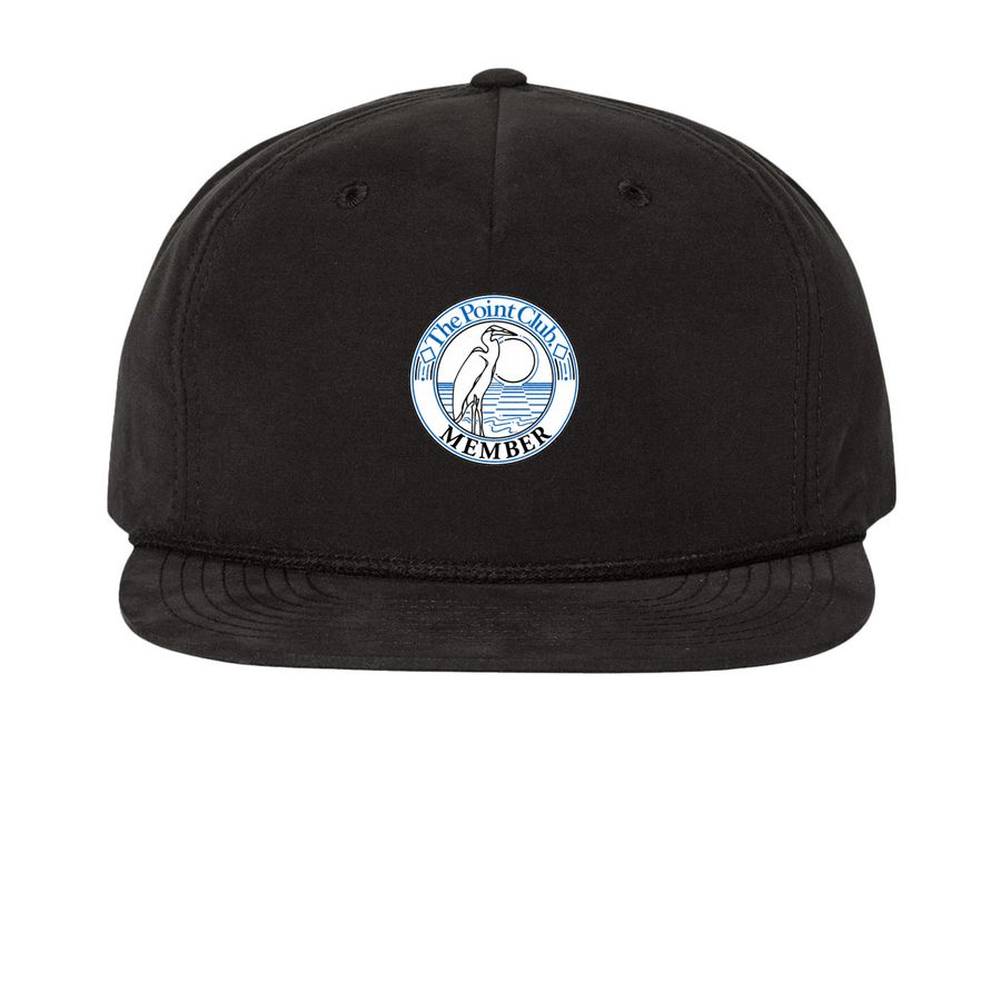 Ropes Hat, a Black Printed Umpqua Snapback Cap