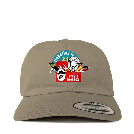 Tinkering With Terry Hats, a Khaki Printed Classic Baseball Cap