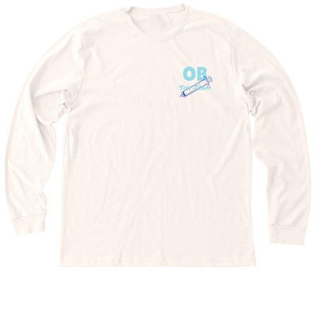 Sim Team Shirt - Off White Draw Sheet, a Heather Natural Premium Long Sleeve Tee