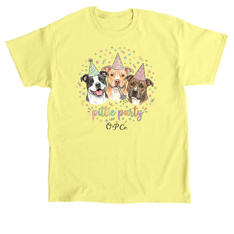 Pittie Party, a Cornsilk Classic Unisex Tee