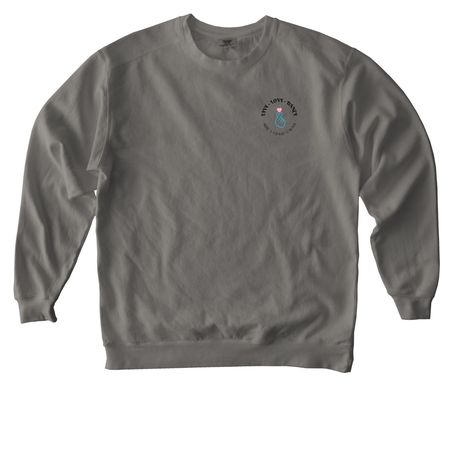 Live-Love-Dance, a Grey Comfort Colors Crewneck Sweatshirt