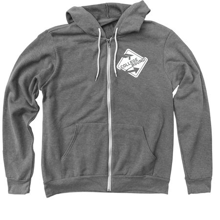 College Bound T-Shirts and Sweatshirts, a Deep Heather Zip Up Hoodie