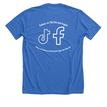 VIBESNAP MERCHANDISE&nbsp;, a Heather True Royal Premium Unisex Tee (back-view)
