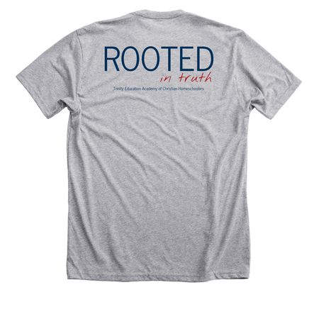 Freedom/Roots, a Athletic Heather Premium Unisex Tee (back-view)