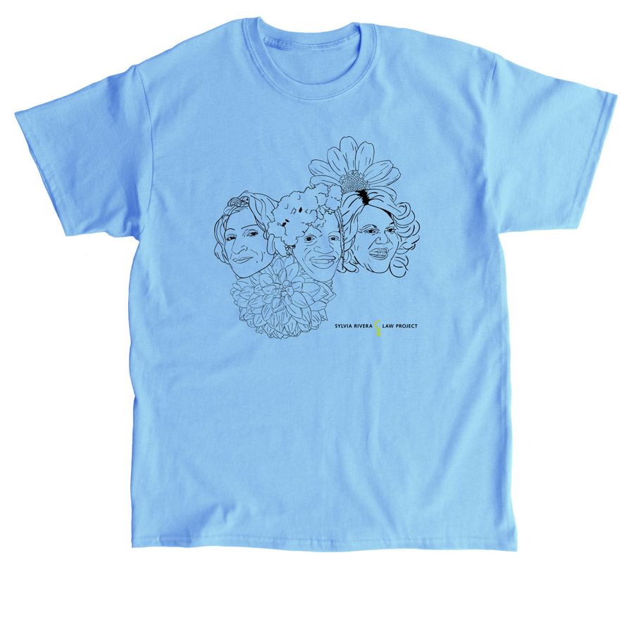 Trans Power Trio by Sylvia Rivera Law Project, a Carolina Blue Classic Unisex Tee