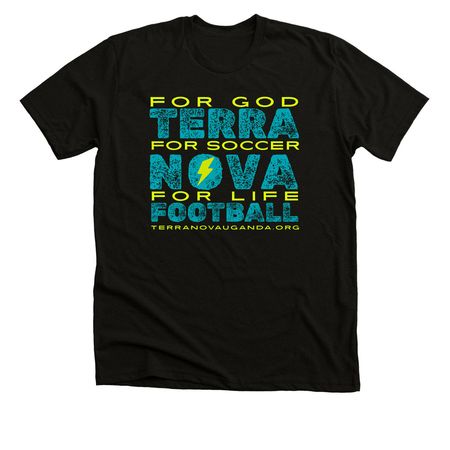 Terra Nova Soccer, a Black Heather Premium Unisex Tee