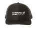 Community Camp Merch, a Black Printed Snapback Trucker Cap
