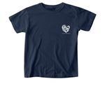 LOHR Merchandise, a True Navy Comfort Colors Youth Tee (back-view)