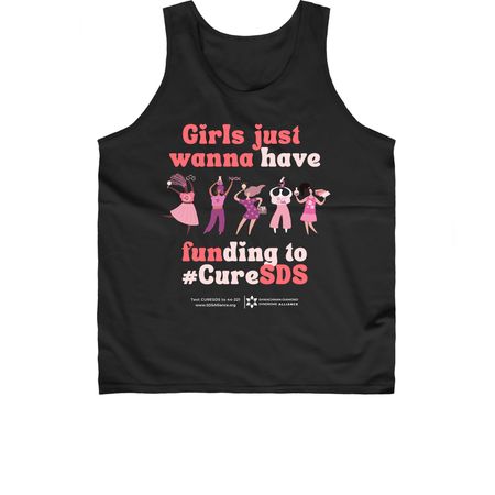 Just wanna have funDING to #CureSDS, a Black Classic Unisex Tank Top