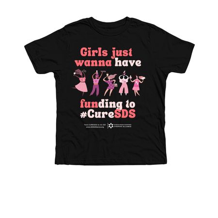 Just wanna have funDING to #CureSDS, a Solid Black Blend Premium Youth Tee