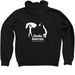 Studio Guerrein Logo Top, a Black Zip Up Hoodie (back-view)