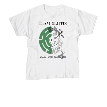 Team Griffin, a White Youth Unisex Tee