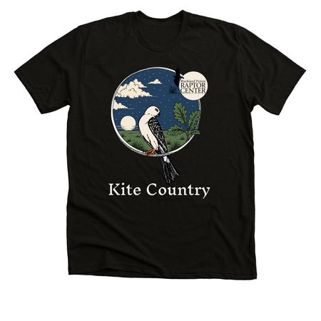 Kite Country, a Black Heather Premium Unisex Tee