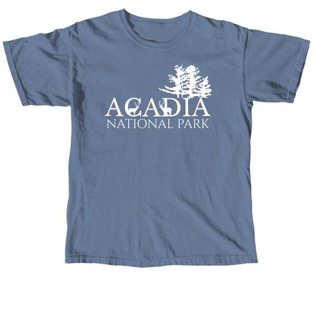 Acadia National Park, a Blue Jean Comfort Colors Unisex Tee