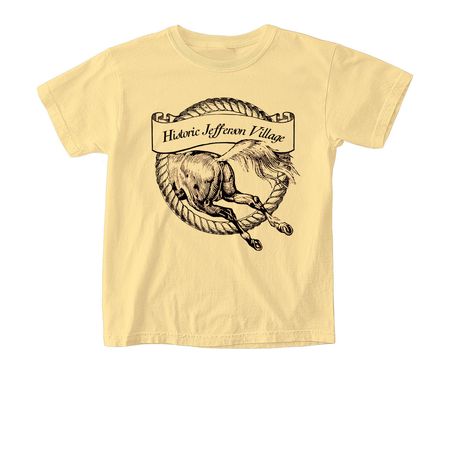 Historic Jefferson Village T-Shirt, a Butter Comfort Colors Youth Tee
