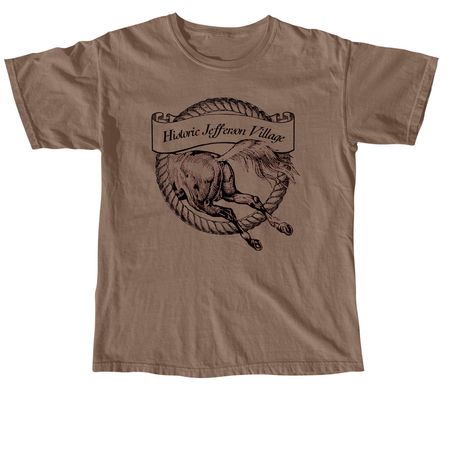 Historic Jefferson Village T-Shirt, a Espresso Comfort Colors Unisex Tee