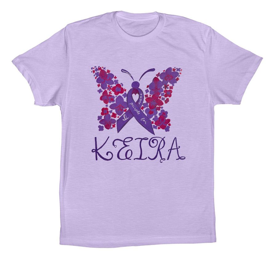 Keira, a Dark Lavender Premium Cotton Tee