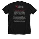 2026 Tragedy & Comedy Summer Seminar, a Solid Black Blend Premium Unisex Tee (back-view)