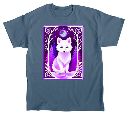 Little Snow Fox, a Indigo Blue Classic Unisex Tee