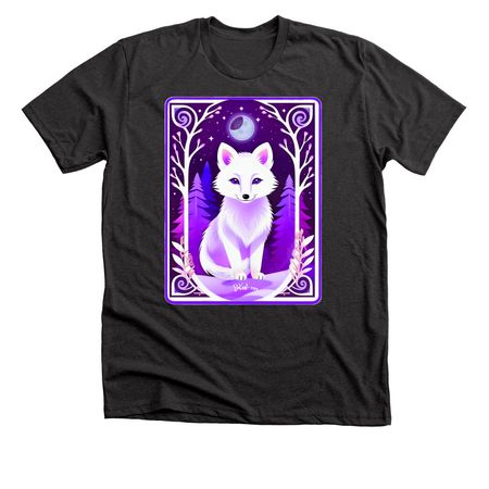 Little Snow Fox, a Dark Grey Heather Premium Unisex Tee