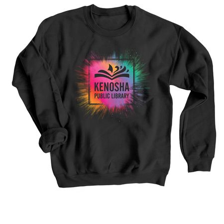 KPL Color Splash, a Black Crewneck Sweatshirt