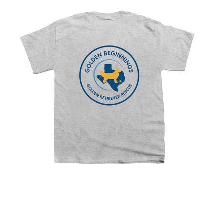 GBGRR YOUTH Shirts/Hoodies-Logo Front & Back, a Sport Grey Youth Unisex Tee (back-view)