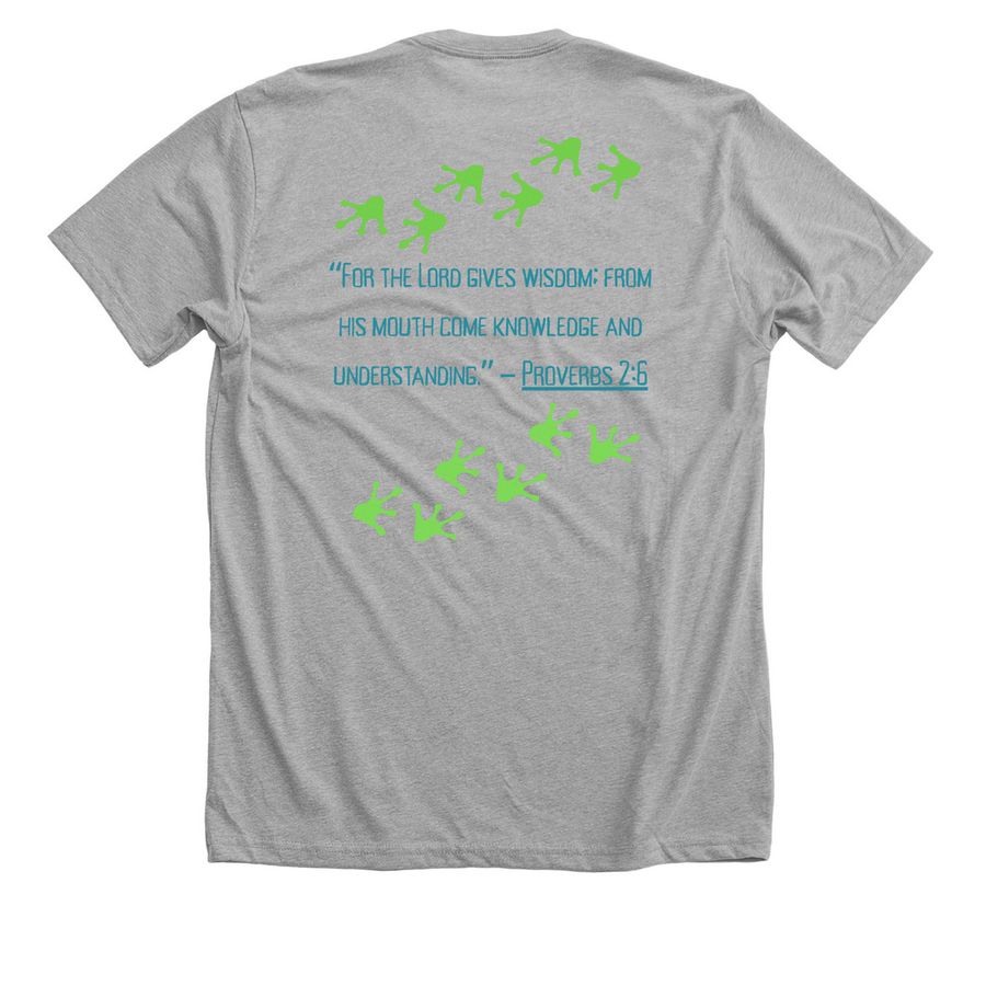 GECO Homeschool T-shirts, a Athletic Heather Premium Unisex Tee (back-view)