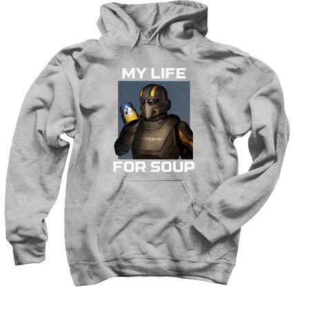 My Life For SOUP!, a Sport Grey Pullover Hoodie