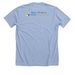 MCMS Music Therapy: More Music Please, a Heather Baby Blue Premium Unisex Tee (back-view)