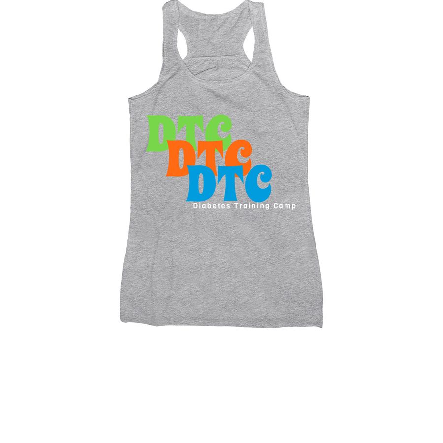DTC Echo-slant (LTC back), a Athletic Heather Women's Racerback