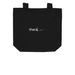 SUPPORT YOUR LOCAL TATAS TOTE, a Black Organic Cotton Tote Bag (back-view)