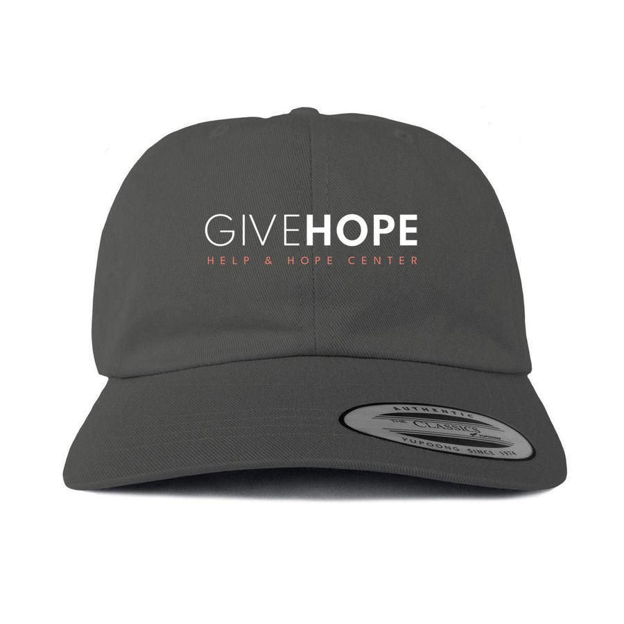 Classic Logo Hats, a Dark Gray Printed Classic Baseball Cap