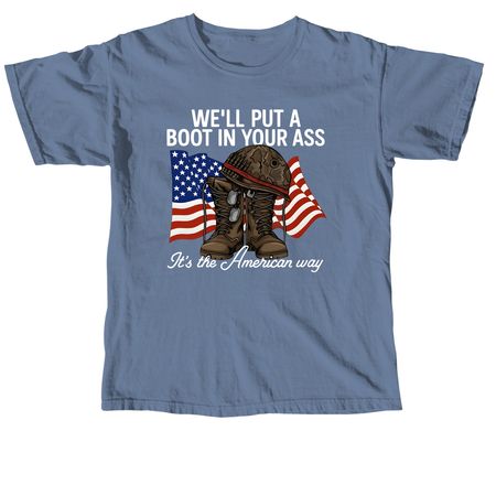 Red, White & FAFO, a Blue Jean Comfort Colors Unisex Tee