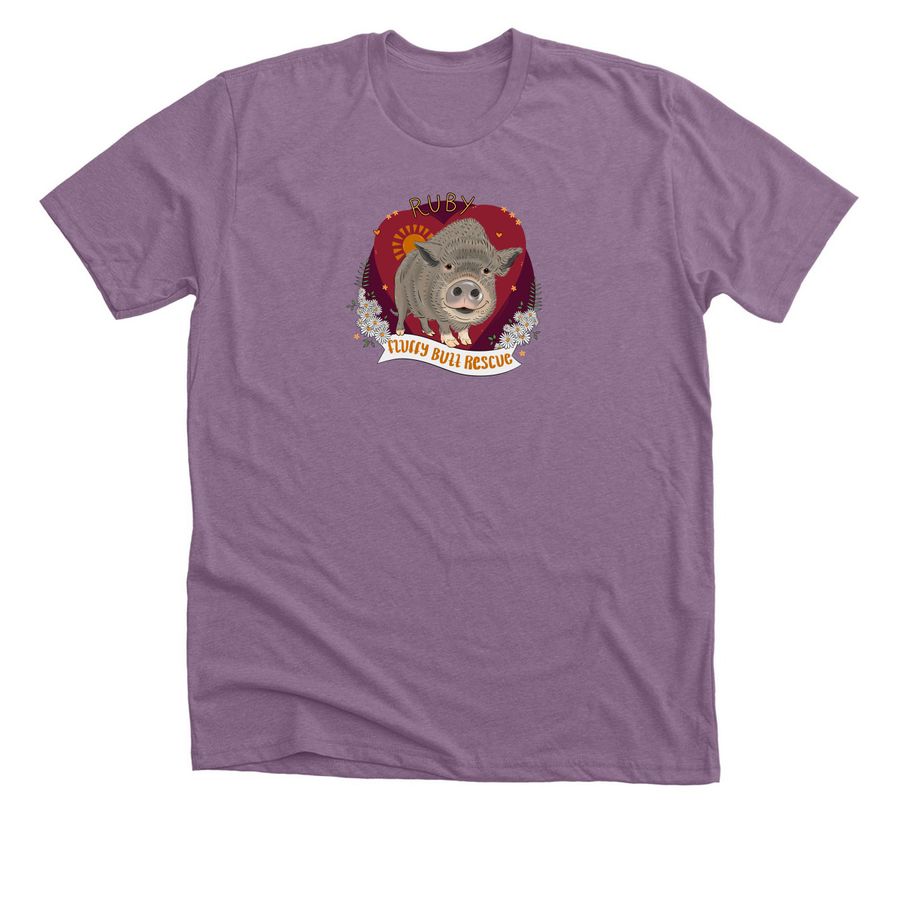 Ruby, a Heather Purple Premium Unisex Tee