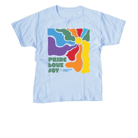 2026 PRIDE with HSC, a Light Blue Youth Unisex Tee