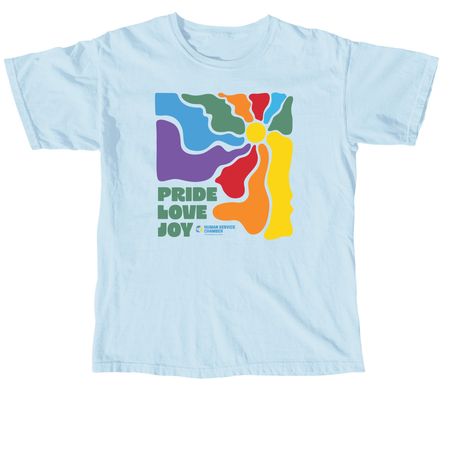 2026 PRIDE with HSC, a Chambray Comfort Colors Unisex Tee